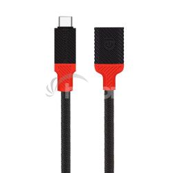 Tactical Pin4Fun adaptr USB-C/Lightning 0,1m Black/Red 8596311251733