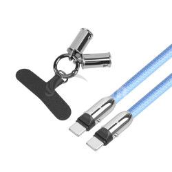 TB USB-C 2v1 k�bel, 1m, modr� AKTBXKUCCSMY10N