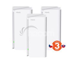 Tenda Nova MX15 Pro (3-pack) WiFi 6 AX5400 Mesh Gigabit systm, 9x GLAN/GWAN, WPA3, VPN, SK app 75012010