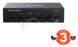 Tenda TEG2205D Websmart L2 cloud managed switch, 5x 10/100/1000 Mbps, Kov, Fanless - bez ventiltorov 75012017