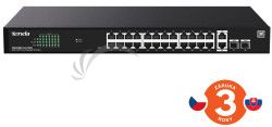 Tenda TEG2228P-24-410W Gigabit PoE+ Websmart L2 Cloud switch 370W, 24x 1Gb/s PoE+,2xRJ45,2xSFP, Rack 75012022