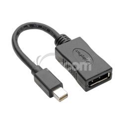 Tripplite Video adaptr Mini DisplayPort/DisplayPort, 4K 60Hz (Samec/Samice), ierna, 15.24cm P139-06N-DP4K6B