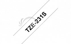 TZE-231S, ierna / biela, 12mm TZE231S2