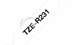TZE-R231, ierna tla na biele, rka 12 mm TZER231