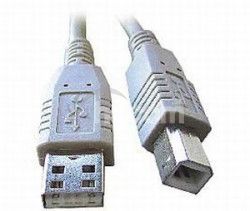 USB kbel typu AB, dka 3m HQ Black CCP-USB2-AMBM-10