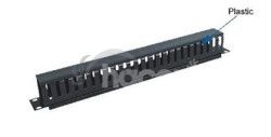 Vyv�z.pane 19" 1U jednostran.plast.li�ta priechodn� 9650