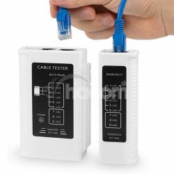 W-STAR Tester UTP pre RJ45, RJ11, STP, Cat5e, Cat7, biely WS-468WH