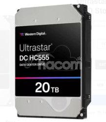 WD Ultrastar DC HC555/20TB/HDD/3.5"/SATA/M.2 SATA/7200 RPM/Strieborn/5R 0B48724