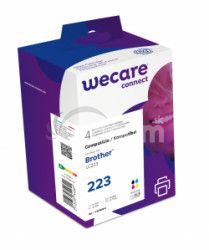 WECARE ink sada pre BROTHER LC-223 VAL BP, ierna / CM K10388W4