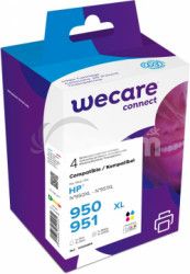 WECARE ink sada pre HP C2P43AE, CMYK / HC K10312W4