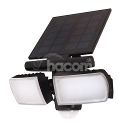 LED solrne svetlo so senzorom Solight, 8W, 600lm, Li-on, ierna