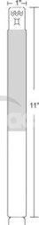 Wristband - HC100 Cartridge, Polypropyln, DT, 25,4x279,4mm, 200/roll 10006995K