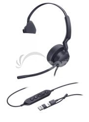 Yealink UH42 Mono Teams USB-C/A, drtov nhlavn UH42MonoTeamsUSB-C/A