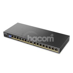 ZYXEL 16xGb unmanaged switch GS1100-16EPS PoE+ GS1100-16EPS-EU0101F