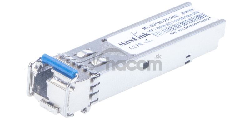 MaxLink 1.25G SFP optický modul HP, WDM(BiDi), SM, Tx 1310/Rx1550nm, 20km, 1x LC konektor, DDM, H3C ML-S3155-20-H3C MaxLink 1.25G SFP optický modul HP, WDM(BiDi), SM, Tx 1310/Rx1550nm, 20km, 1x LC konektor, DDM, H3C ML-S3155-20-H3C