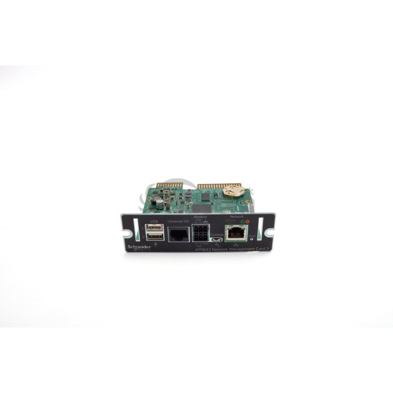 UPS Network Management Card 3 with Environmental Monitoring and Modbus AP9643 UPS Network Management Card 3 with Environmental Monitoring and Modbus AP9643